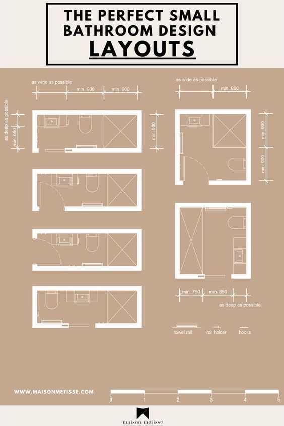 Long Narrow Bathroom Layout