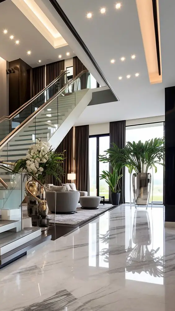 marble flooring luxury home