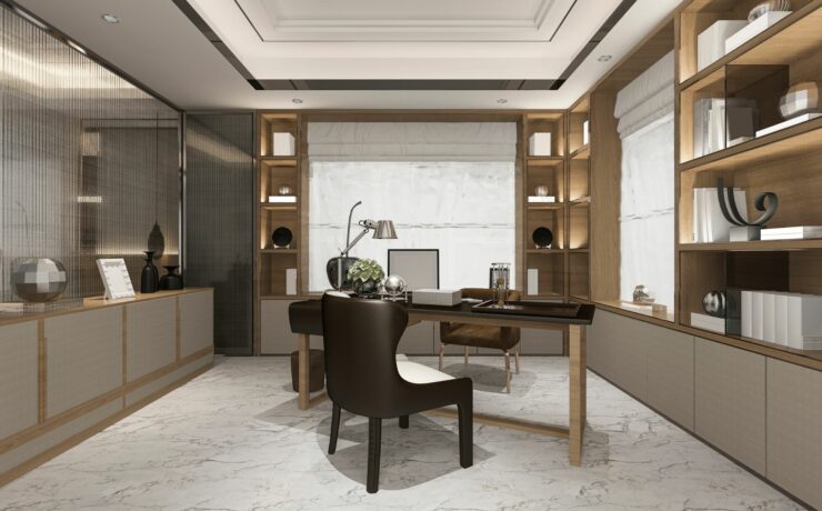built in office cabinets