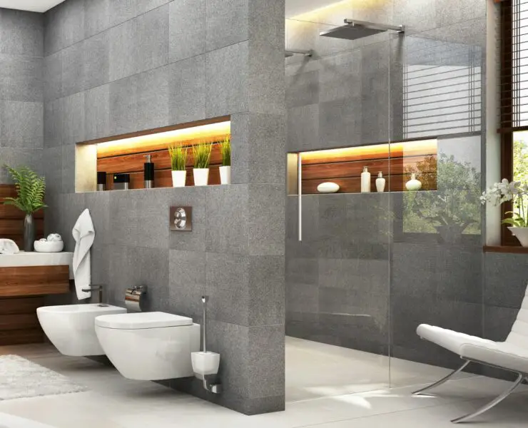 gray bathroom remodel