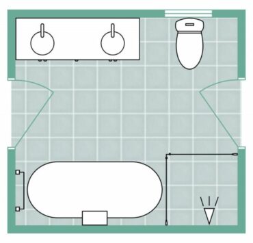 jack and jill bathroom layout