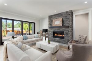 living room design ideas with fireplace