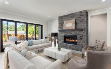 living room design ideas with fireplace