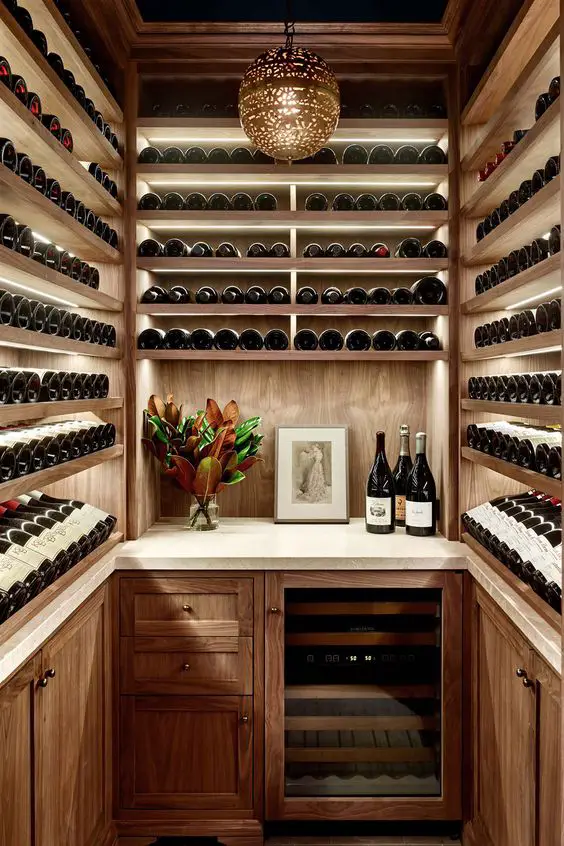 basement wine room