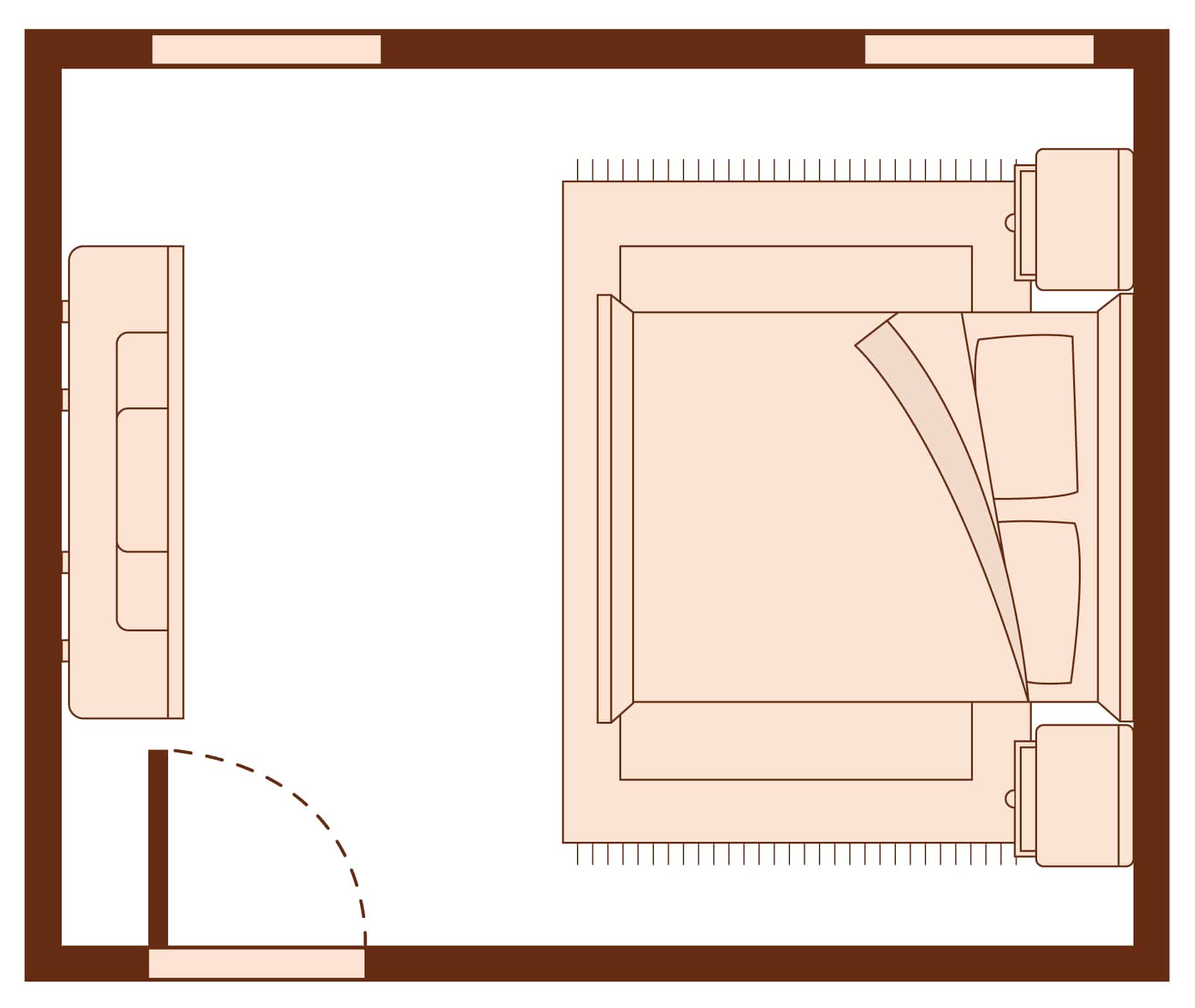 bedroom feng shui layout