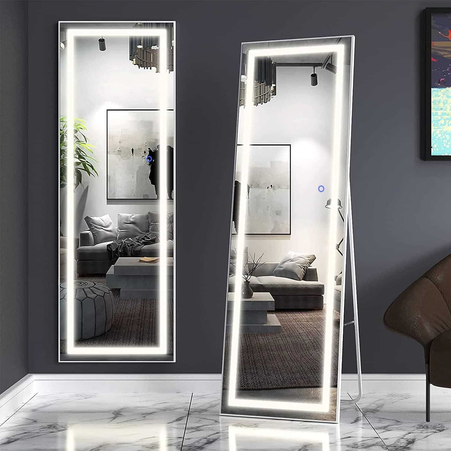 LED living room mirrors