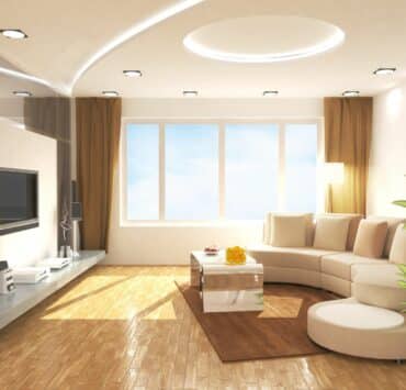 design of living room false ceiling