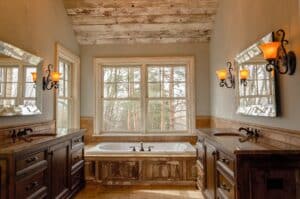 rustic bathroom design