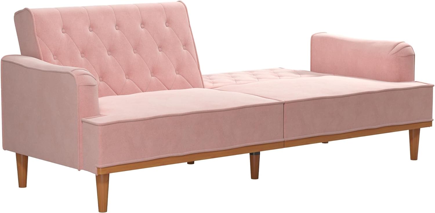 pink couches living room