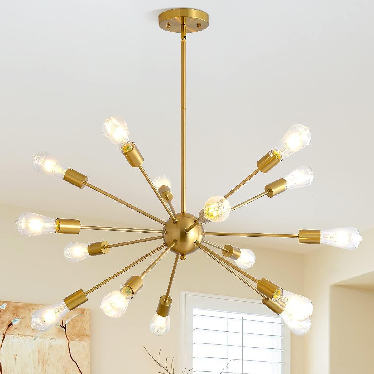 gold 15 lights living room modern chandeliers