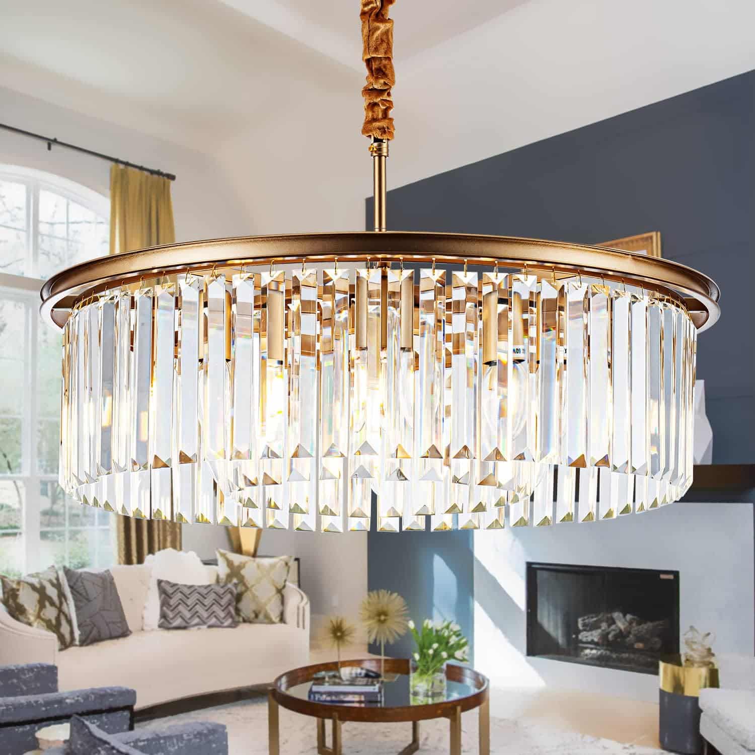 living room modern chandelier