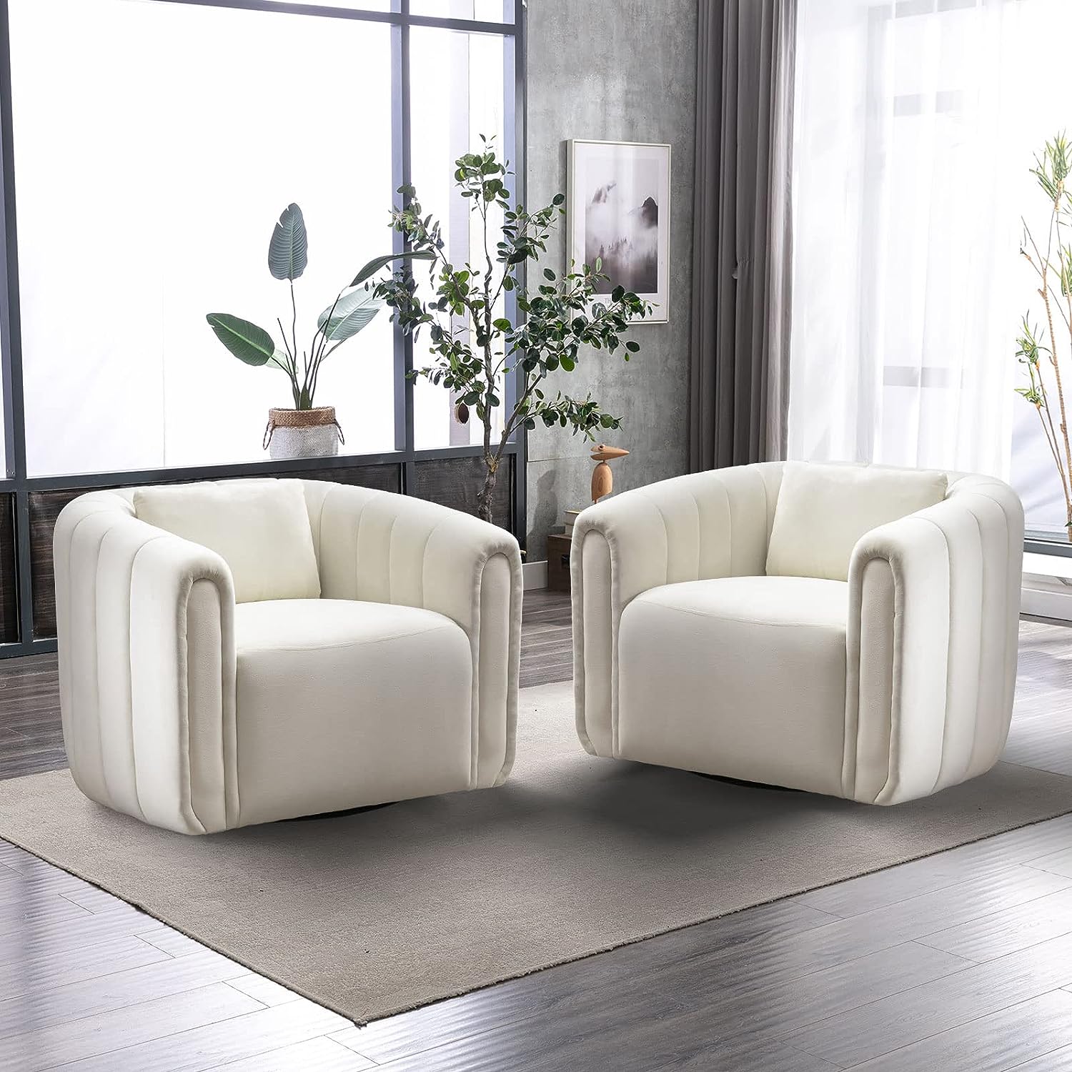 living room chairs set of 2 white
