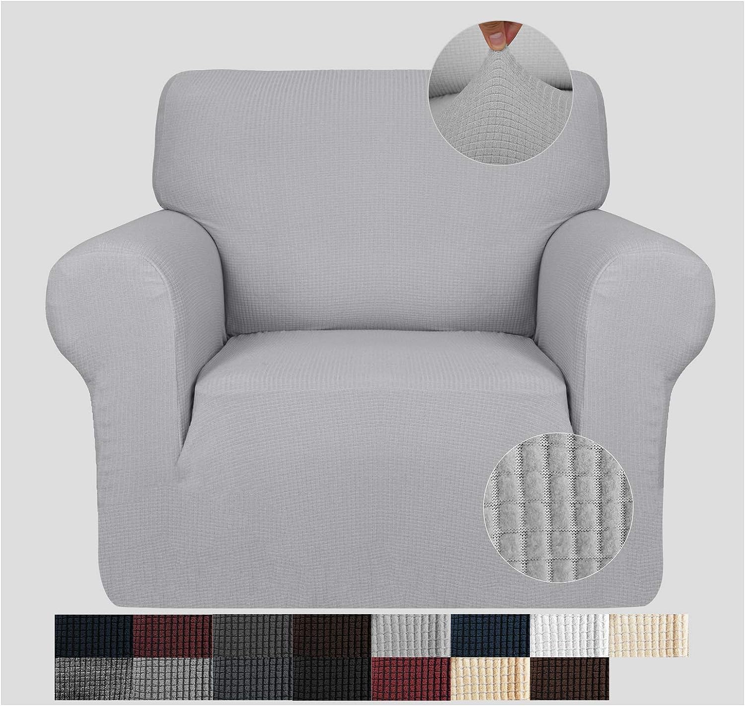 gray living room chair covers