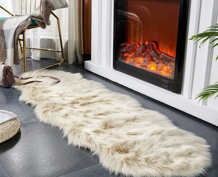 fluffy living room rug