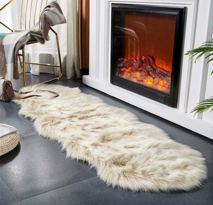 fluffy living room rug