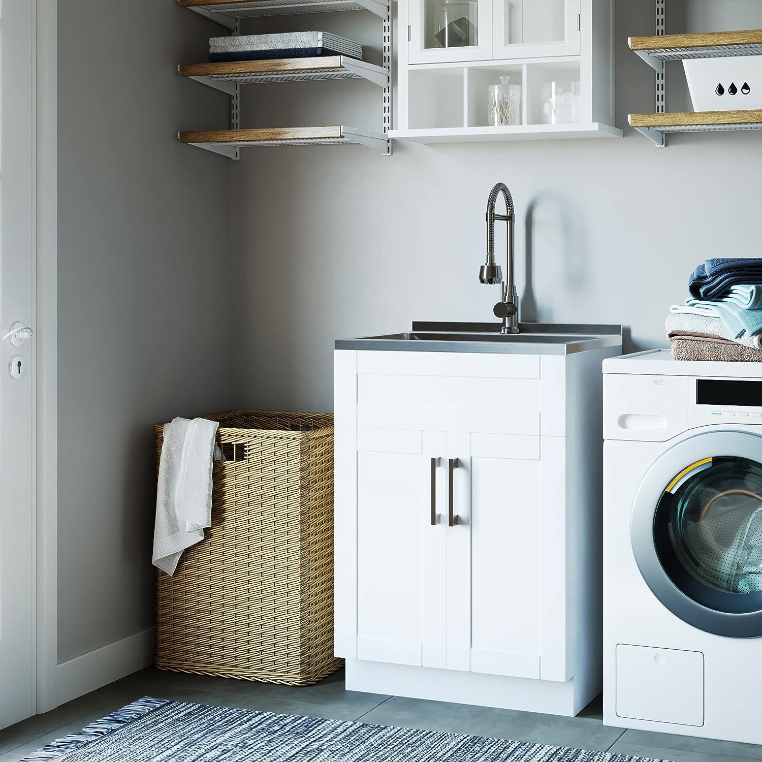 choosing laundry room sink
