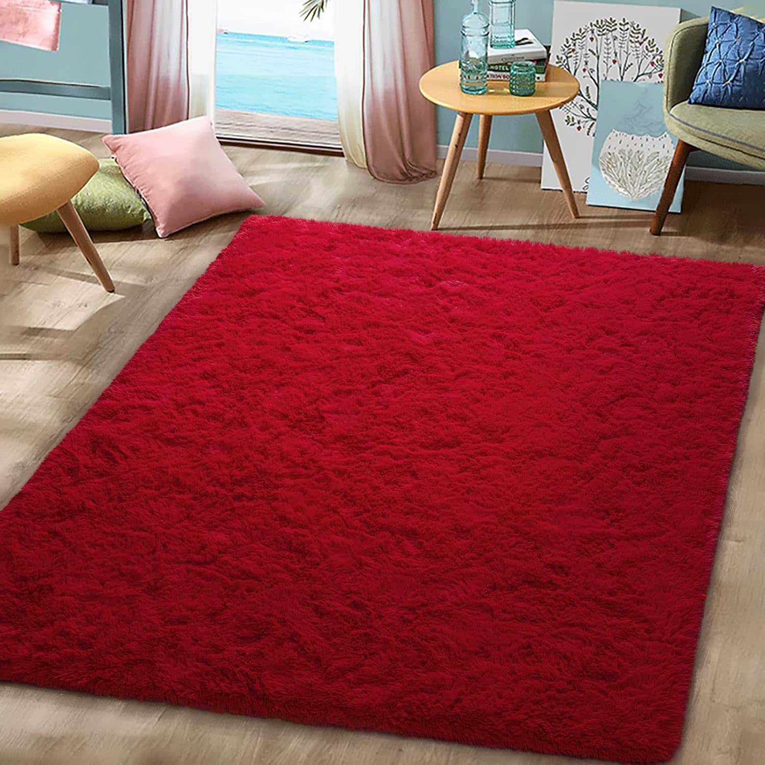 red rugs for living room