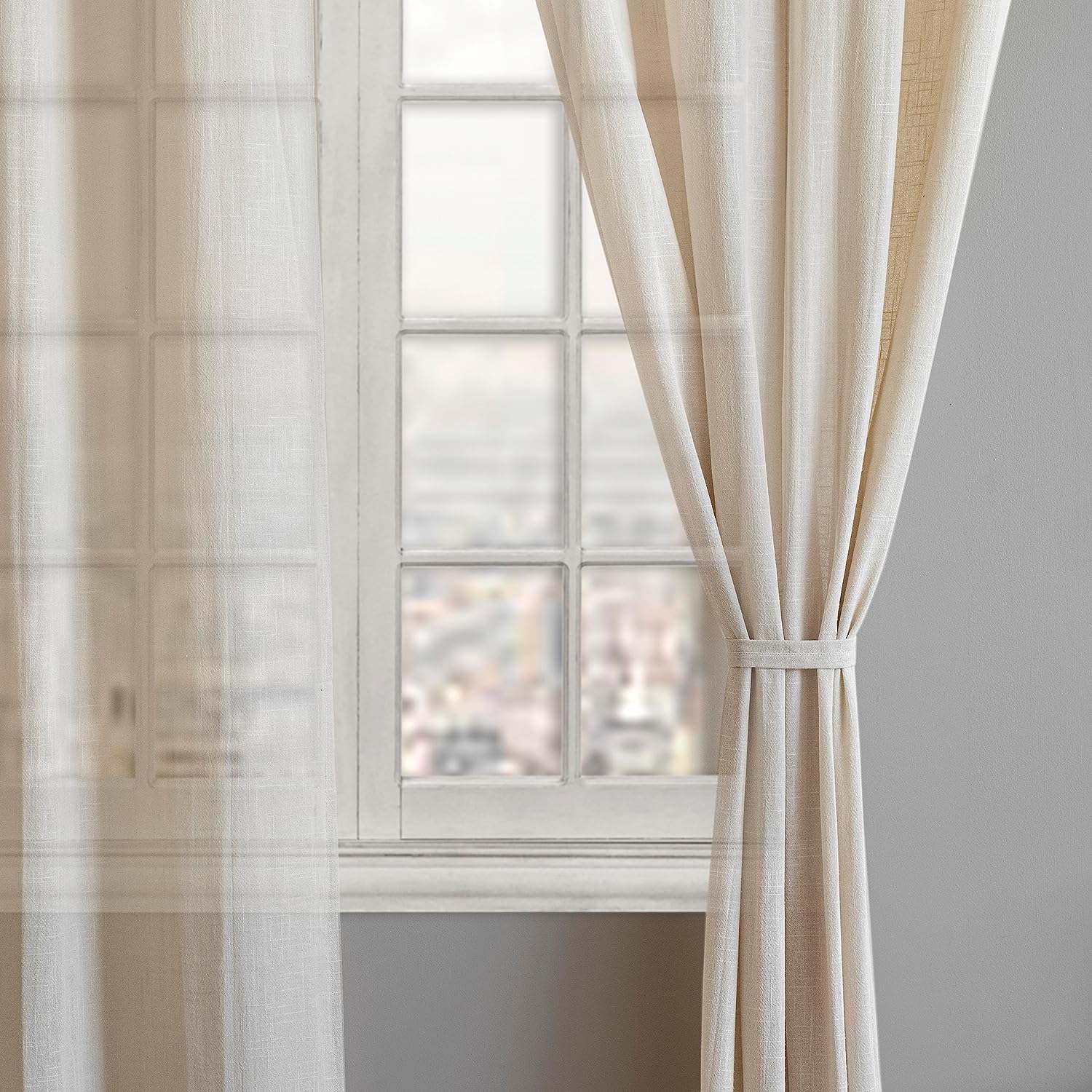 linen sheer curtains