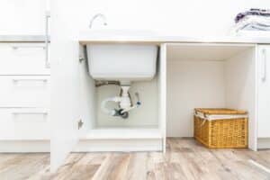 how to organize under bathroom sink