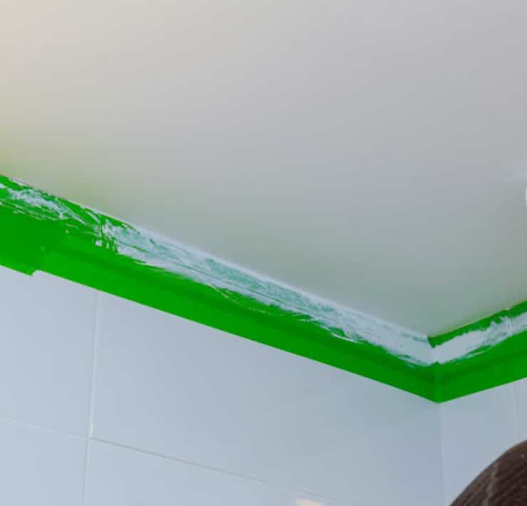 how to paint a bathroom ceiling