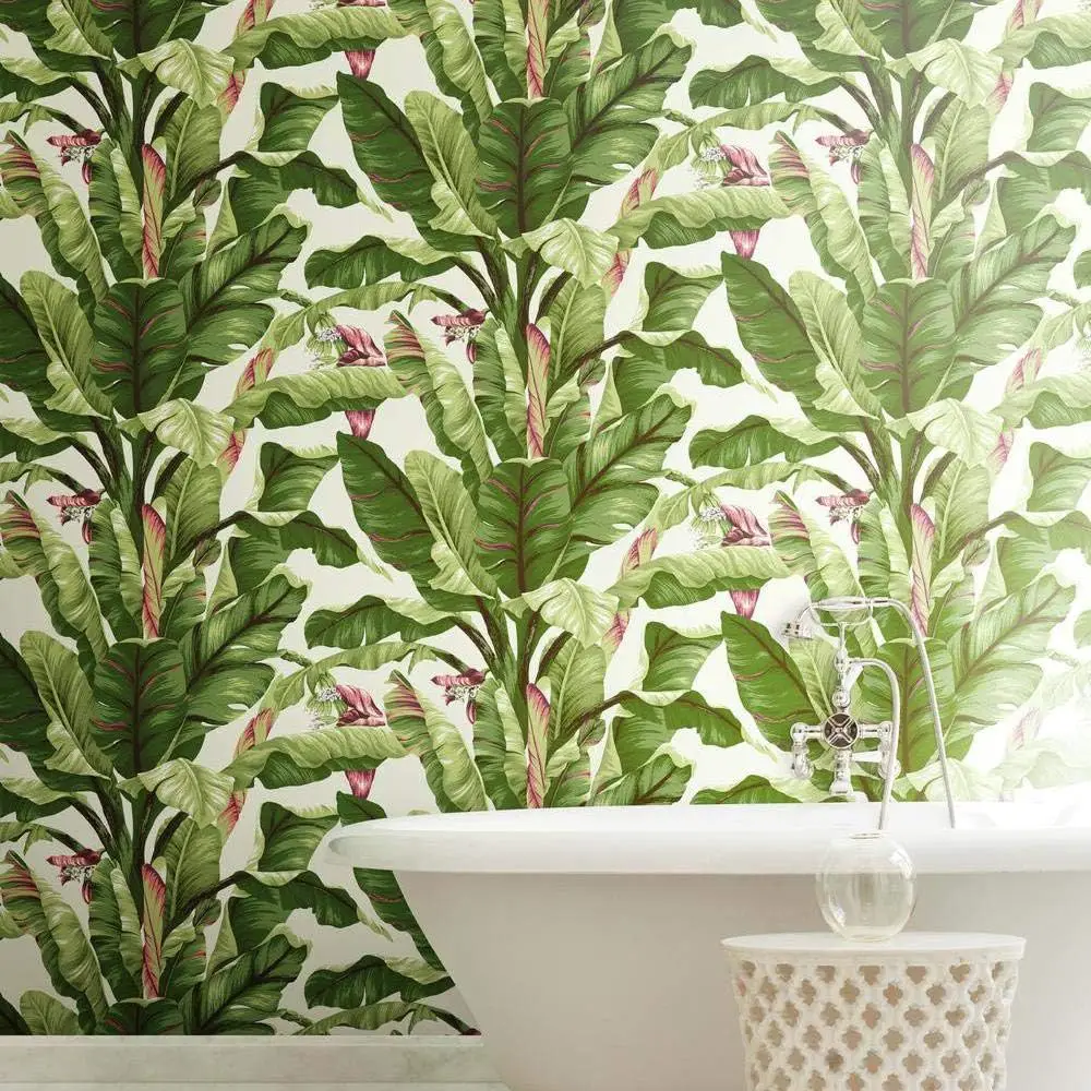 tropic wallpaper for bathrooms