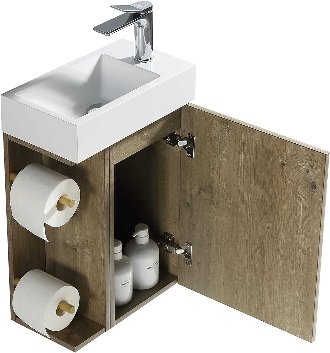 small bathroom sink with vanity wall mount