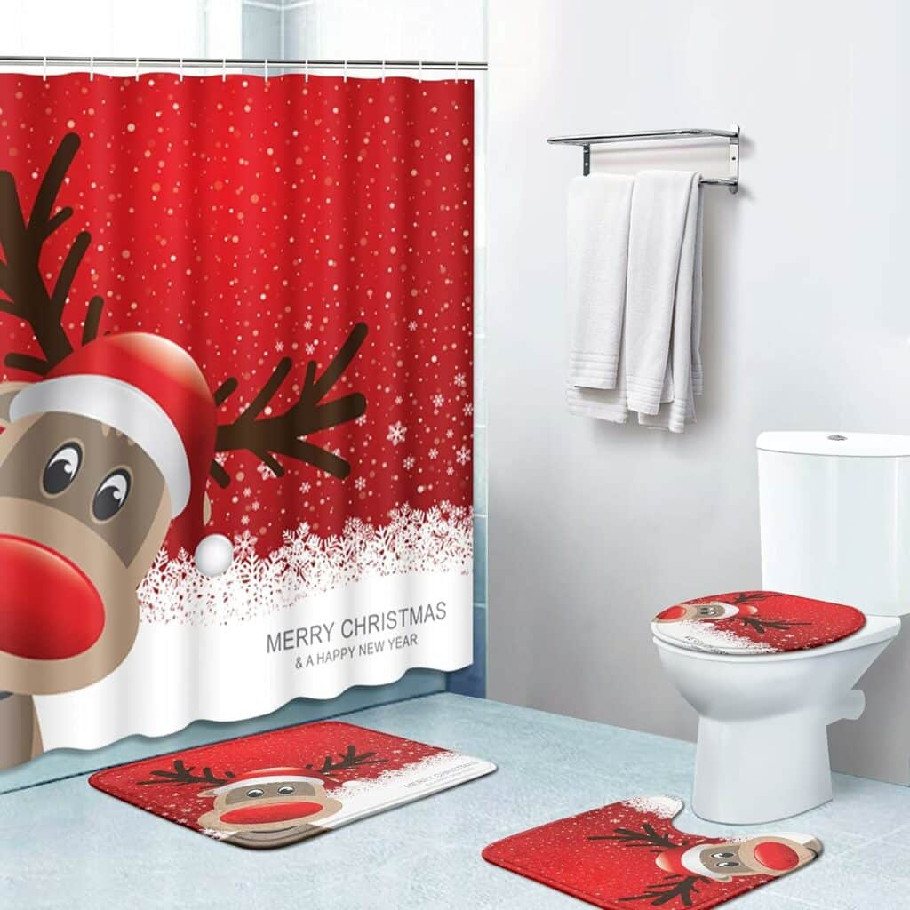 how to decorate your bathroom for christmas