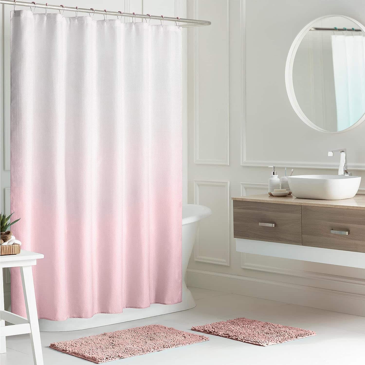 blush pink bathroom set