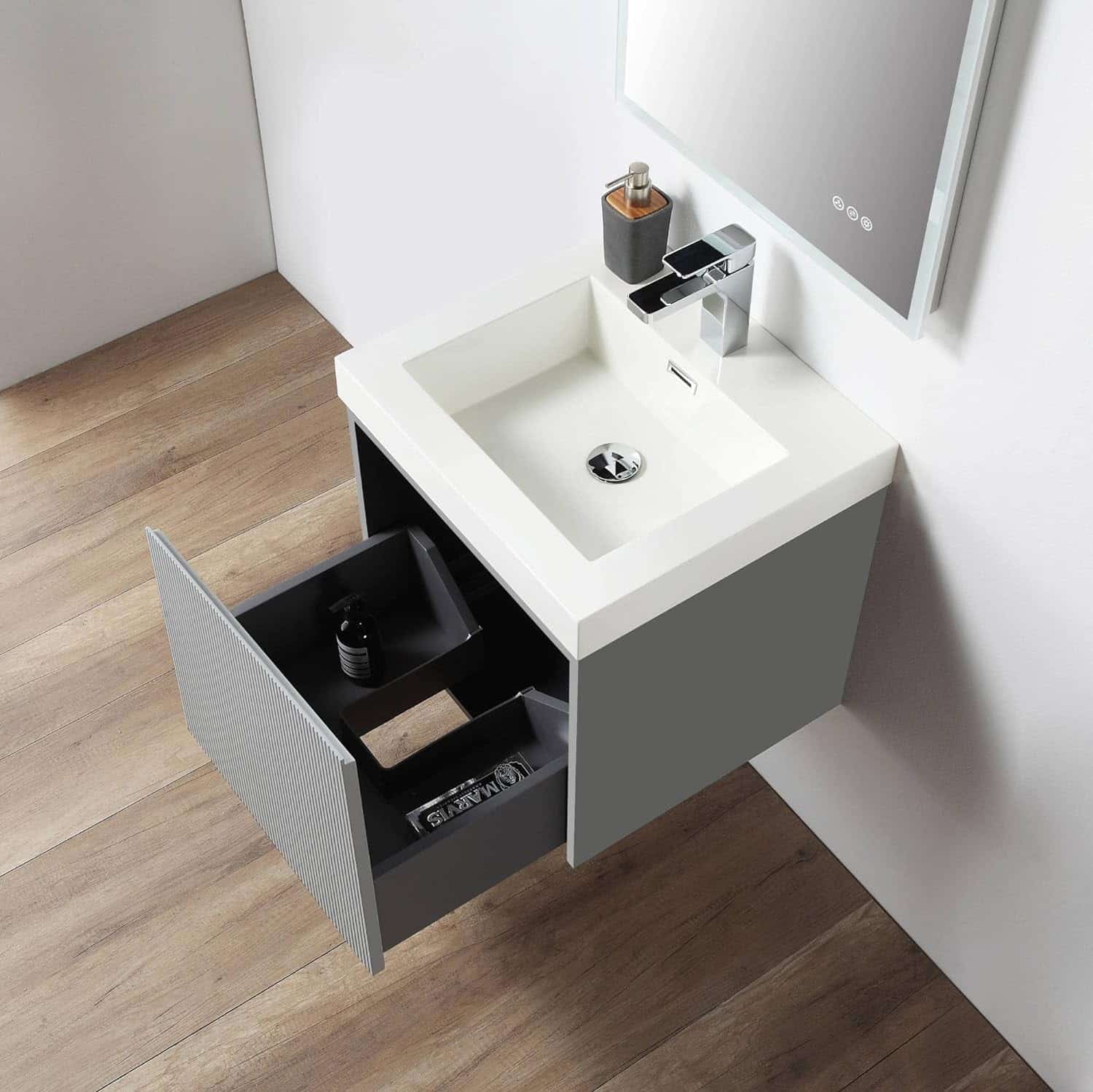 vanity with sink