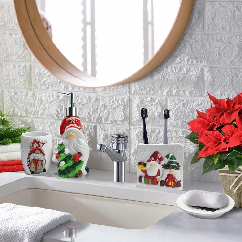 bathroom christmas decor