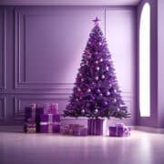 purple christmas decorations