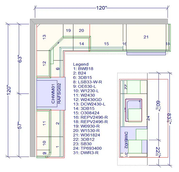 10x10 kitchen layout design | Build My Place
