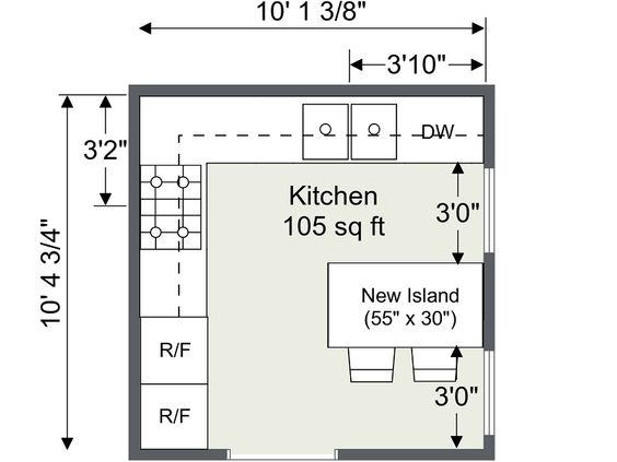 10x10 kitchen planner | Room Sketcher