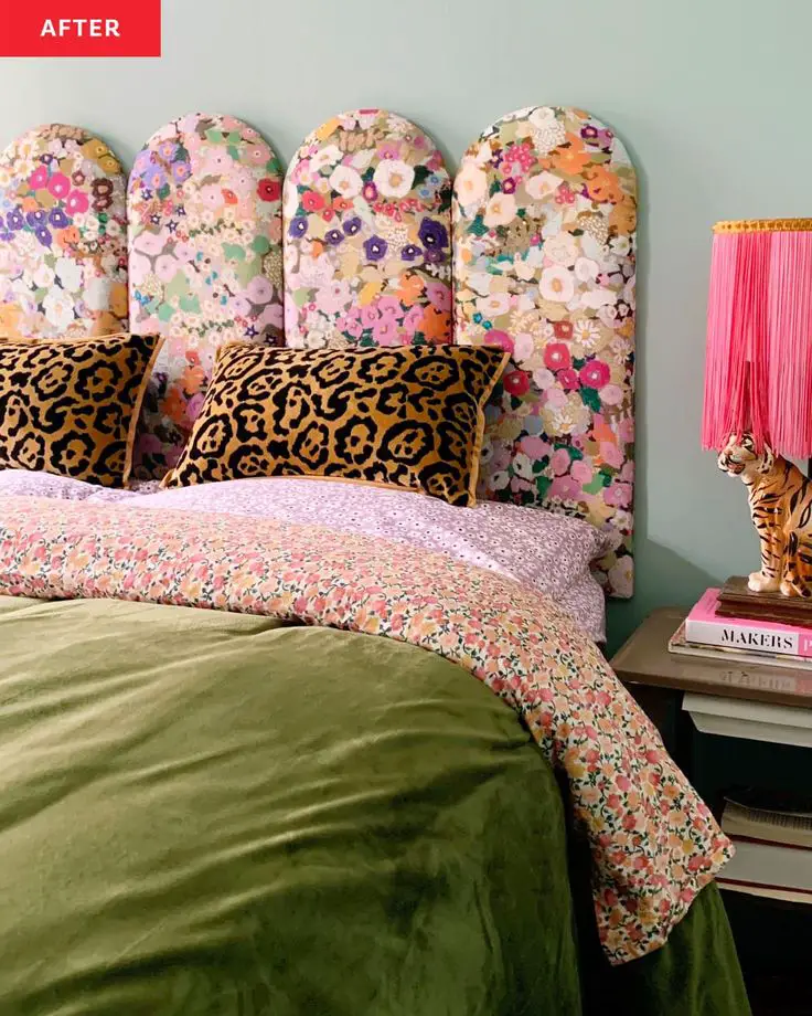 maximalist bedroom patterns