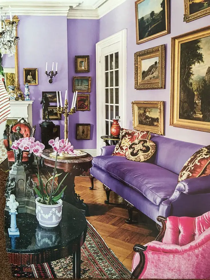 purple interior design