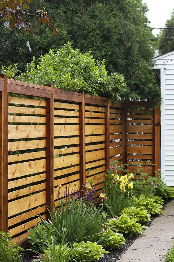 horizontal fence panels