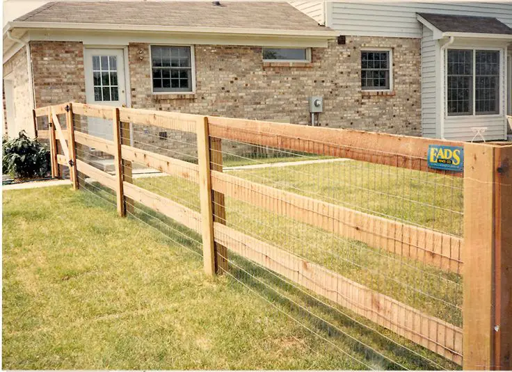 wood ranch fence