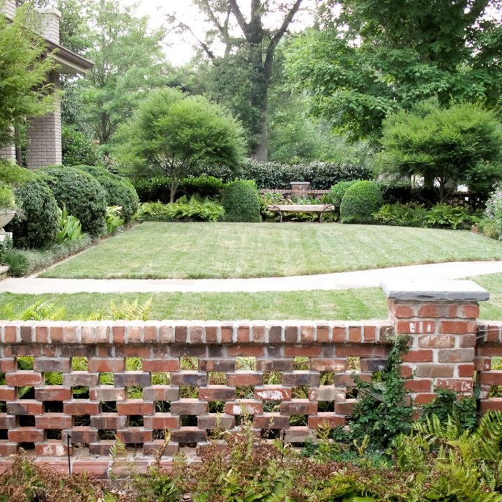 low brick fence