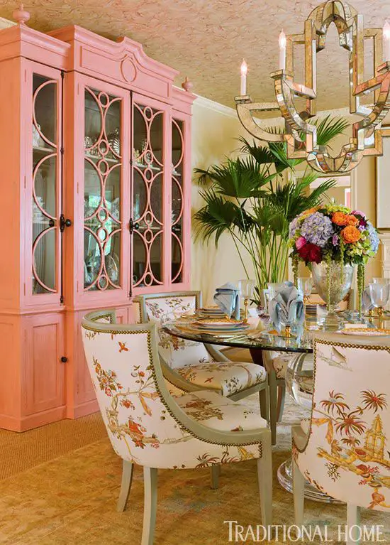 pink home interior