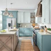 L shaped kitchen with island layout | Digs Digs