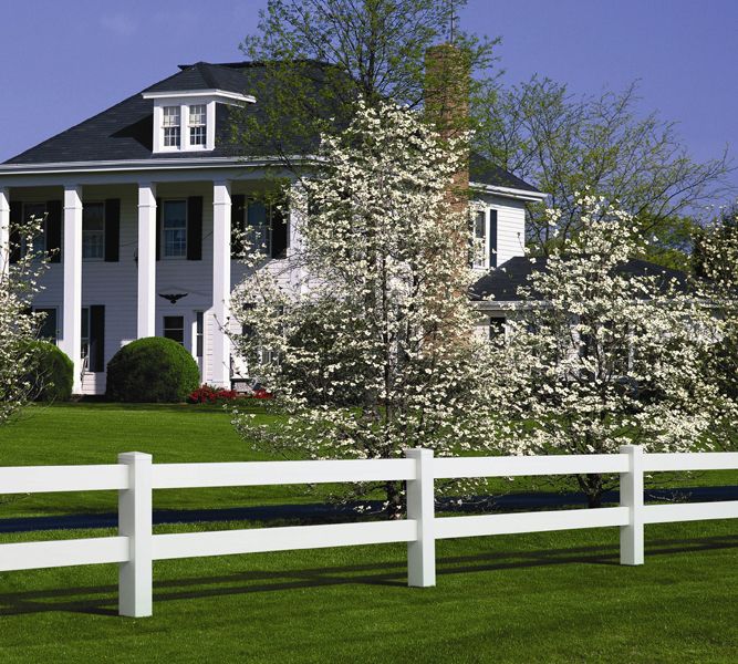 modern ranch style fence