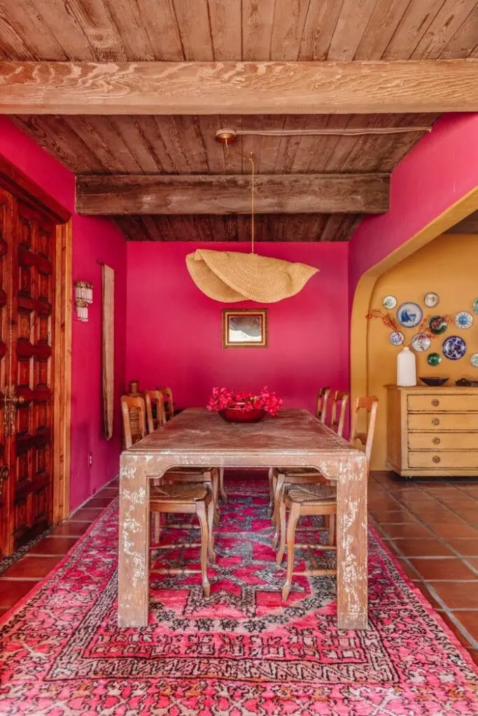 mexican-style dining room