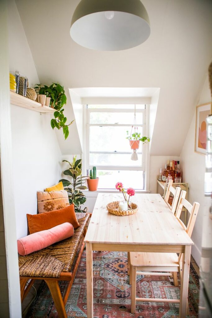 dining room small colorful