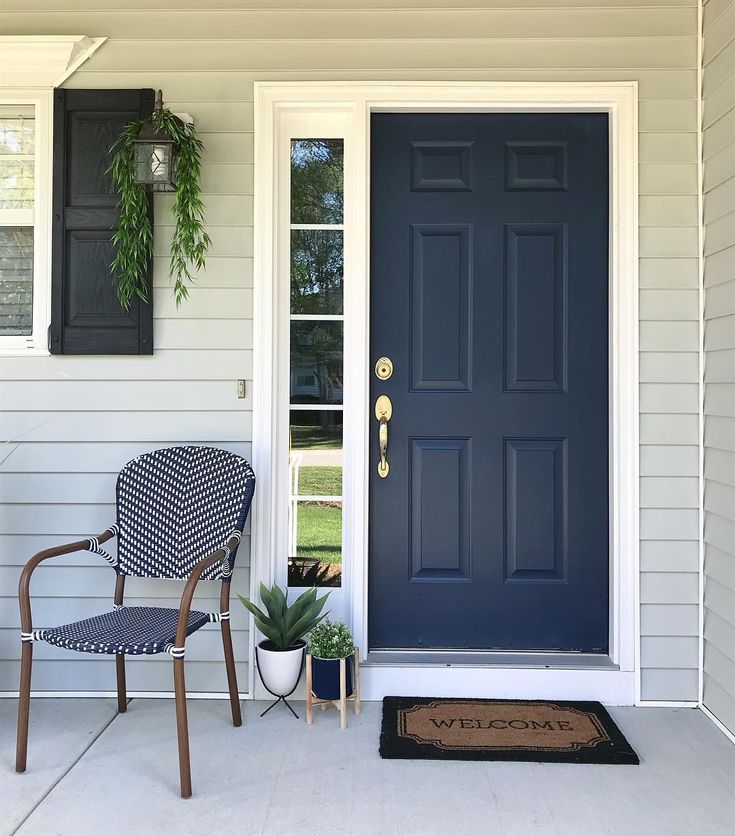 feng shui east facing house navy blue door