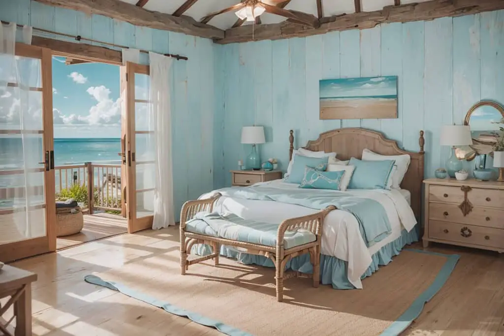 how to decorate a beach themed bedroom