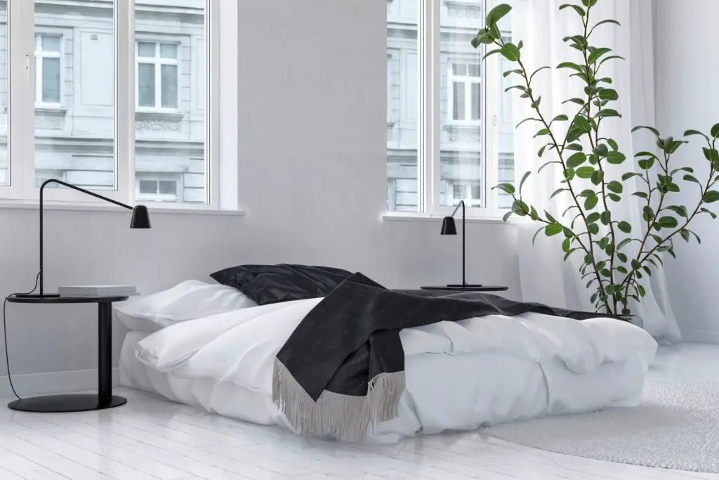 minimalistic urban bedroom