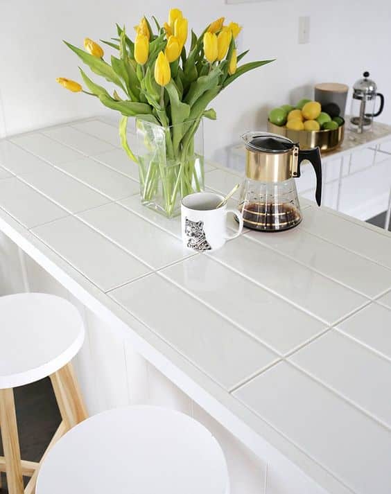 tiles used as countertops