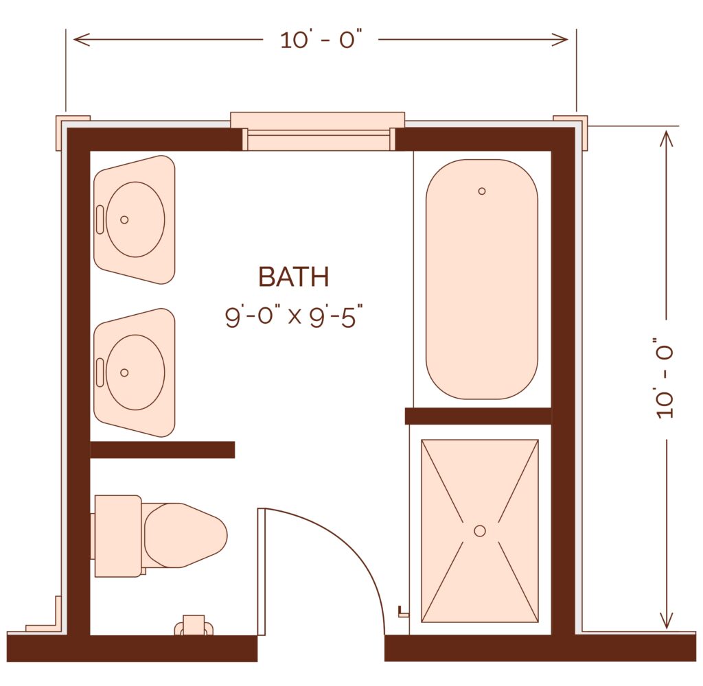 10x10 bathroom layout