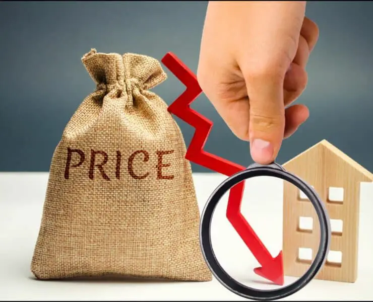 home prices drop