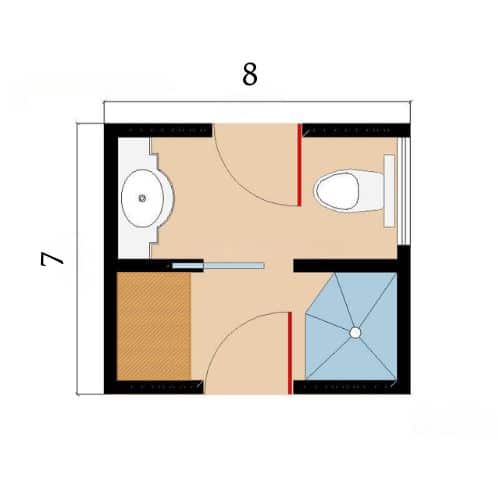 7x8 bathroom layout